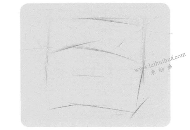 石膏眼睛素描畫法步驟01