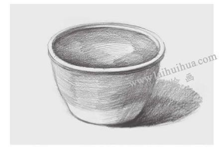 陶體的素描畫法步驟03