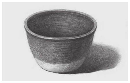 陶體的素描畫法步驟04
