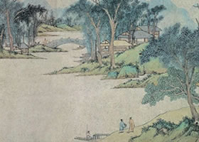 文徵明《滸溪草堂圖》賞析