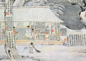 宋旭《雪居圖》軸賞析