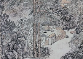 吳彬《層巒重嶂圖》軸賞析