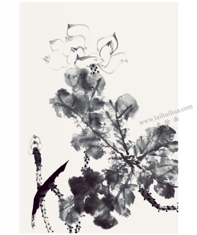 郭書仁《清水出芙蓉》畫法步驟05