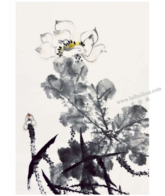 郭書仁《清水出芙蓉》畫法步驟07