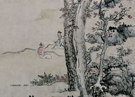 藍(lán)瑛《江皋話古圖》軸賞析