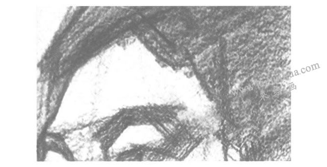 人物額頭的素描畫法步驟01