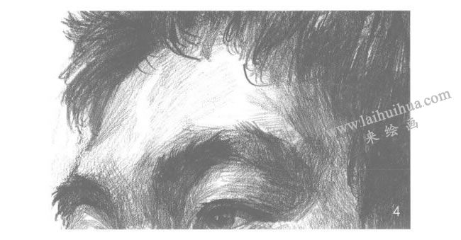 人物額頭的素描畫法步驟04