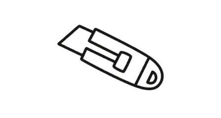 美工刀簡筆畫法步驟05
