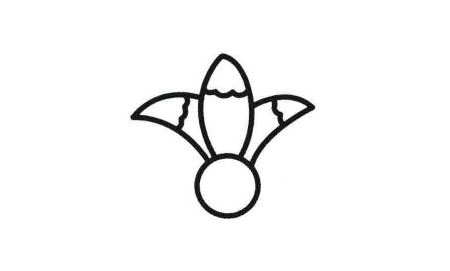 毽子簡(jiǎn)筆畫法步驟05