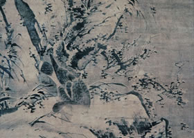 林良《雪景蘆雁圖》軸賞析