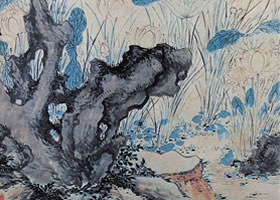 陳淳《溽暑蒲蒸苦晝長(zhǎng)圖》軸賞析