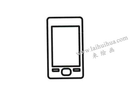 手機(jī)簡(jiǎn)筆畫(huà)法步驟04
