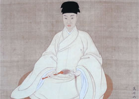 曾鯨《王時(shí)敏小像》軸賞析