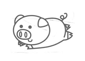 小豬兒童畫法