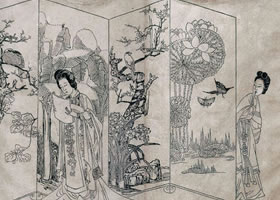 陳洪綬《窺簡(jiǎn)》賞析
