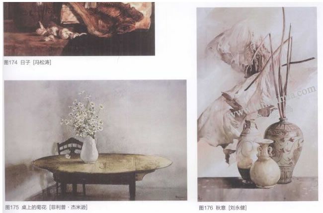 寫生型的創(chuàng)作方法，水彩靜物畫