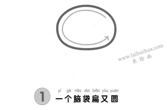 猴子兒童畫法步驟圖示01