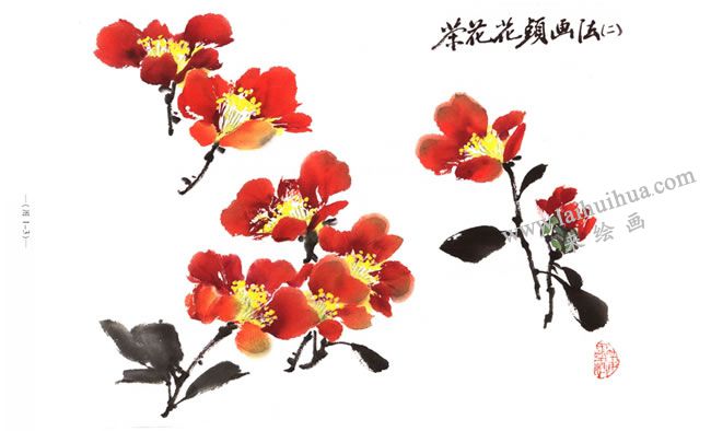 茶花花頭的畫法02