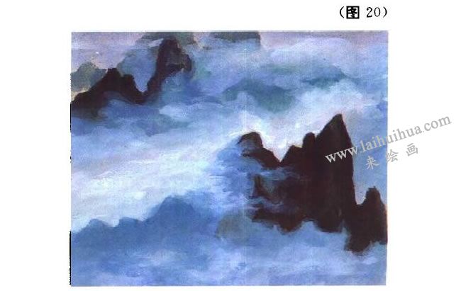水粉畫濕畫法