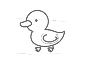 小鴨子的兒童畫(huà)法（二）