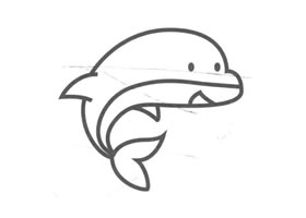 海豚兒童畫(huà)法（二）