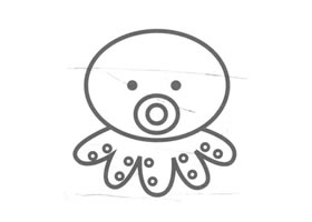 章魚(yú)兒童畫(huà)法