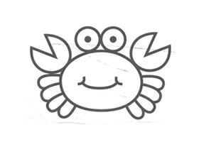 螃蟹兒童畫法