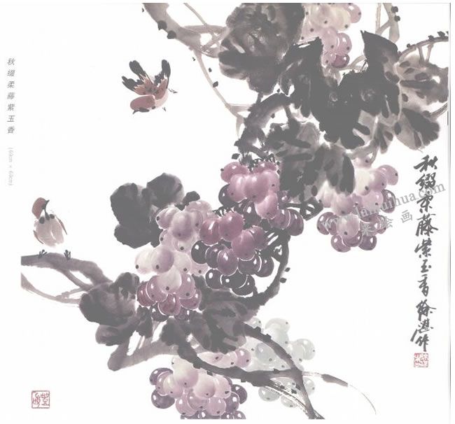葡萄國(guó)畫(huà)法作品范例01