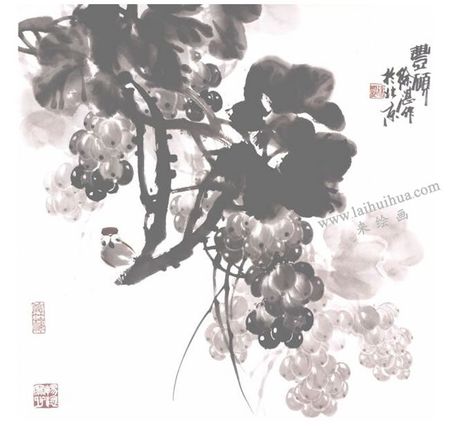 葡萄國(guó)畫(huà)法作品范例02