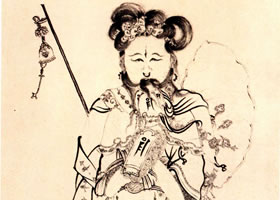 陳洪綬《準(zhǔn)提佛母法像》欣賞