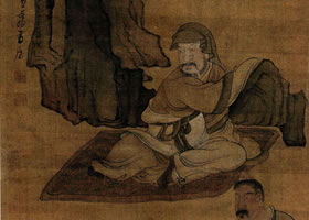 陳洪綬《三老品硯圖》欣賞
