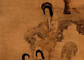 陳洪綬《調(diào)梅圖》欣賞