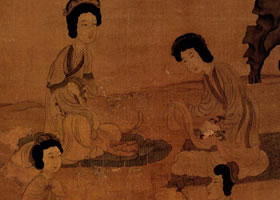 陳洪綬《斗草圖》欣賞