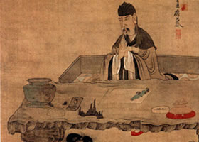 陳洪綬《吟梅圖》欣賞