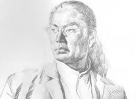 男青年素描寫生步驟