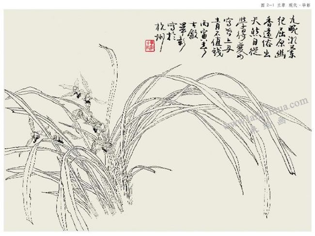 工筆畫勾勒范例