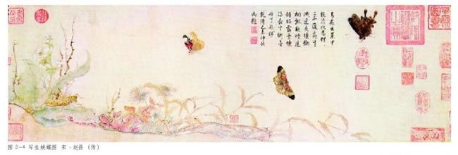 寫生蛺蝶圖