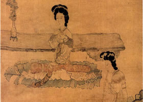 陳洪綬《仕女圖》欣賞