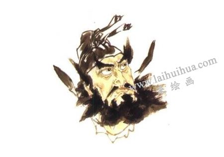 “鐘馗”頭部步驟圖03