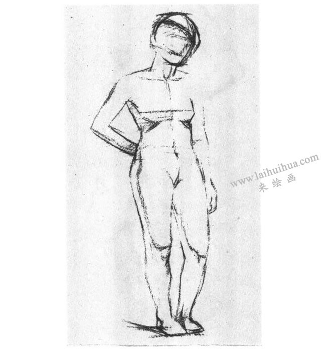人體素描寫生技法步驟02