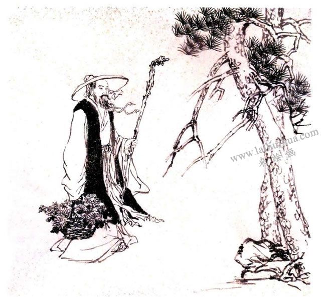 《采菊圖》步驟圖06