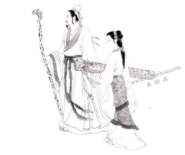 絹本《游秋》步驟圖03