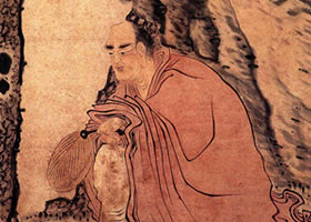 陳洪綬《羅漢松石圖》欣賞