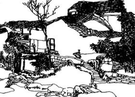 速寫(xiě)作品《矮寨》
