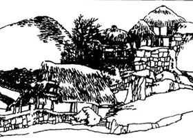 風(fēng)景速寫(xiě)作品《瑤山春日》