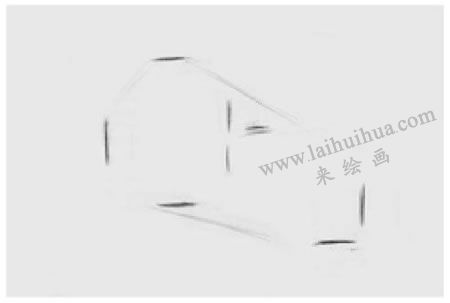 兩個(gè)幾何形體組合（圓柱體和穿插體）素描步驟圖示01