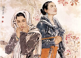 中國畫《春風(fēng)帶著海棠吹來》創(chuàng)作步驟