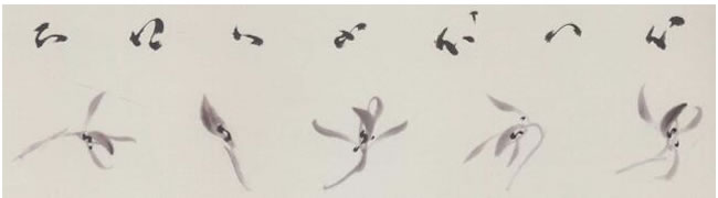 蘭花花蕊畫法