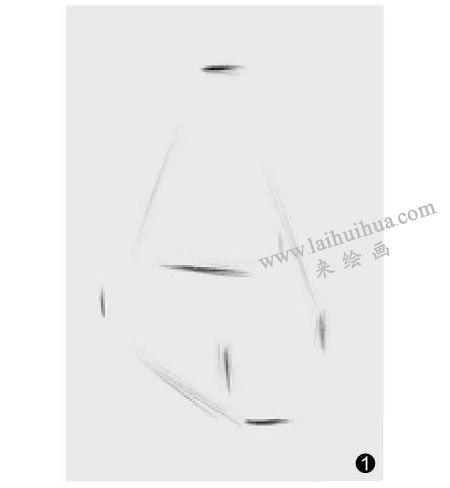 兩個(gè)幾何形體組合（六棱柱和長(zhǎng)方體）素描步驟01