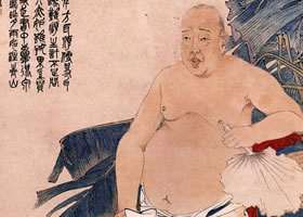 任伯年《蕉陰納涼圖》